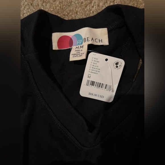 Free People “Main Street MIDI” dress in black, size medium, NWT - Picture 2 of 6